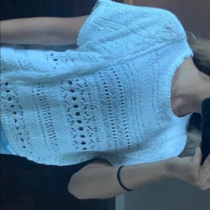 French short sleeve sweater